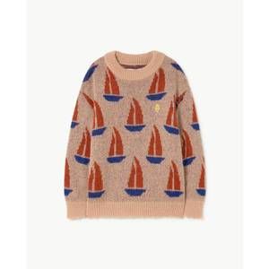 NEW THE ANIMALS OBSERVATORY kid's bull sweater in beige